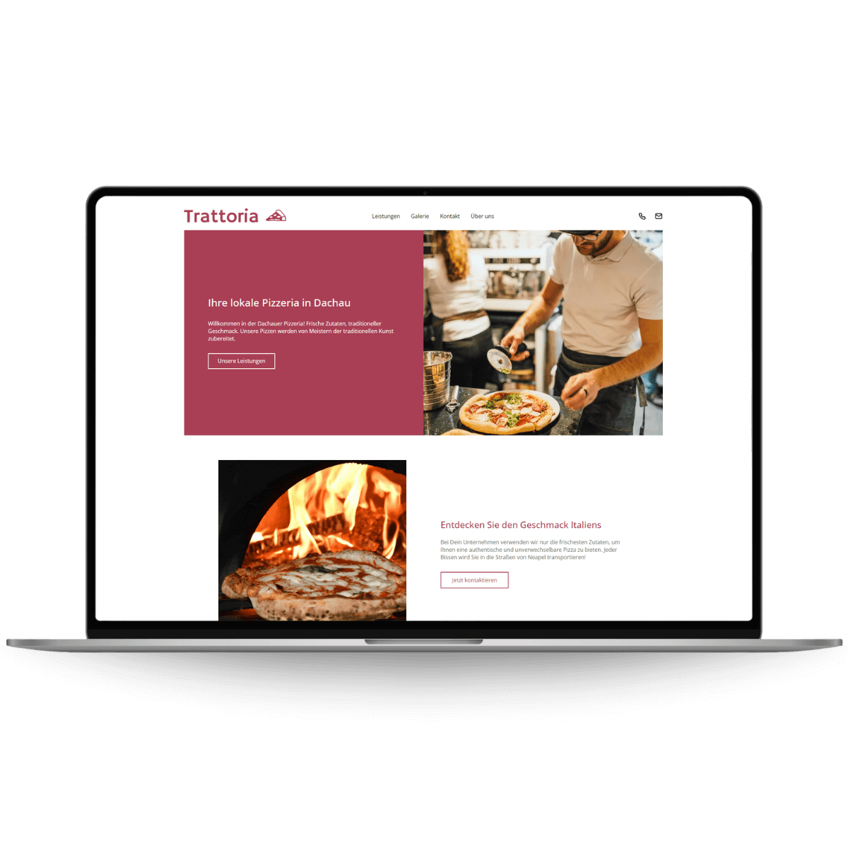 Restaurant Website mit unvyl erstellen